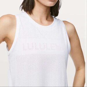 Lululemon Breeze By Muscle Tank size 4 white NWT